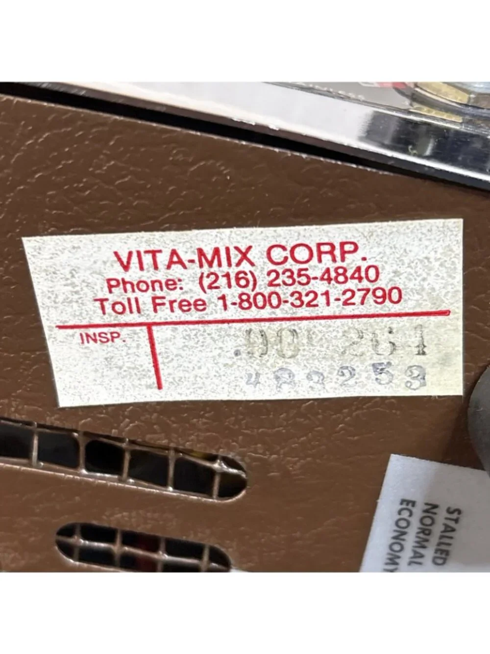 Vtg Vitamix 3600 Blender Grinder Juicer Bread Maker Stainless Steel 80s Vita-Mix